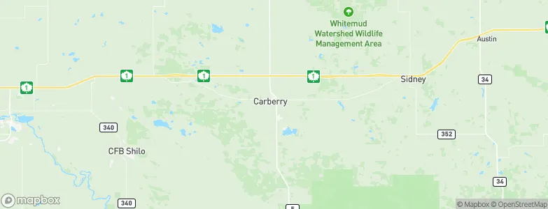 Carberry Junction, Canada Map