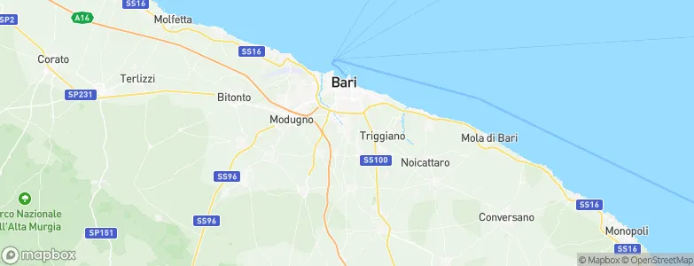 Carbonara di Bari, Italy Map