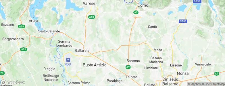 Carbonate, Italy Map