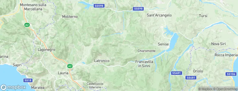 Carbone, Italy Map