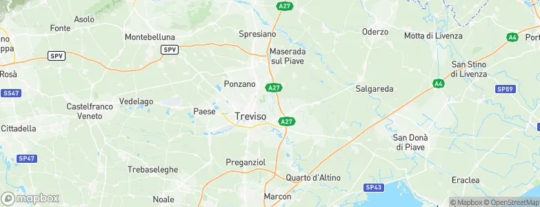 Carbonera, Italy Map