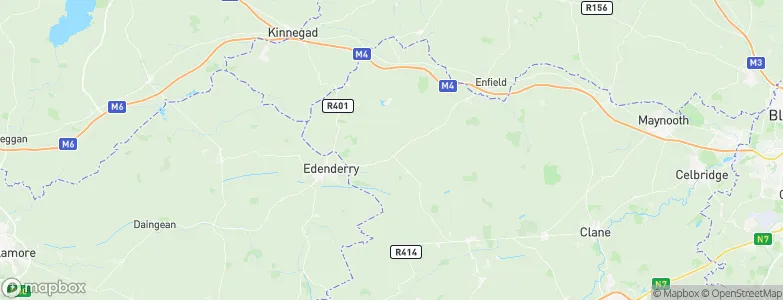 Carbury, Ireland Map