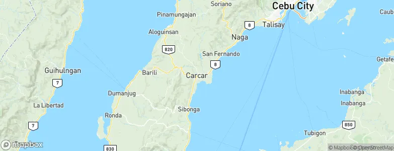 Carcar, Philippines Map