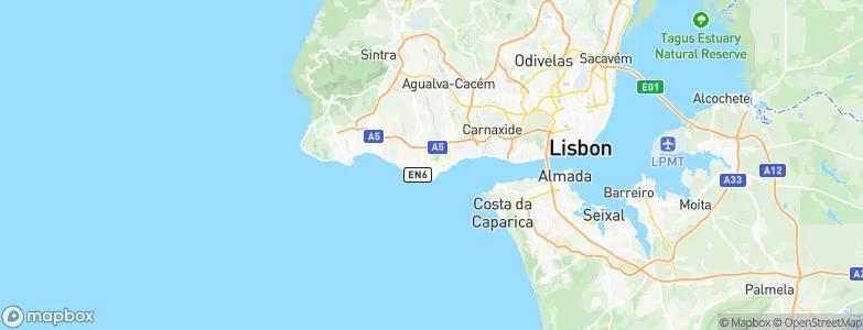 Carcavelos, Portugal Map
