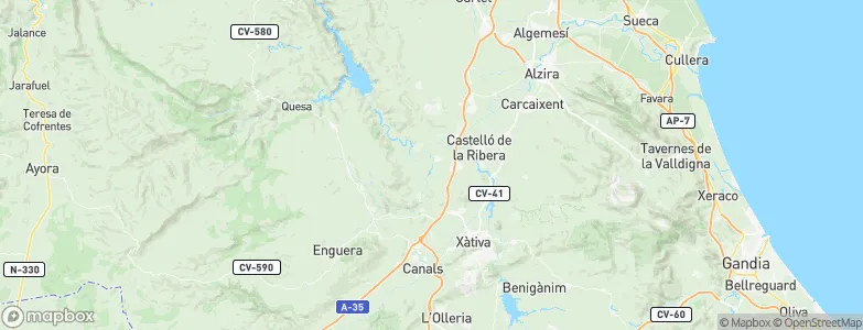Càrcer, Spain Map