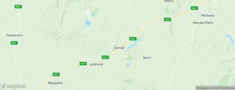 Carcoar, Australia Map