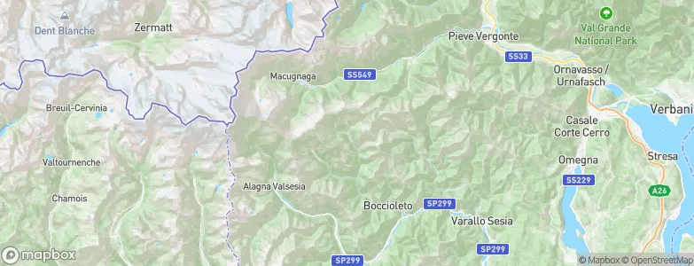 Carcoforo, Italy Map
