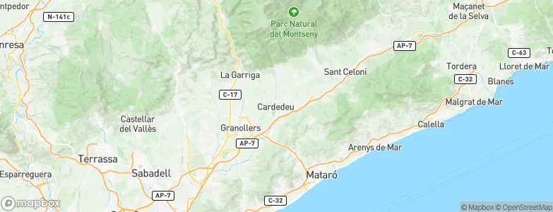 Cardedeu, Spain Map