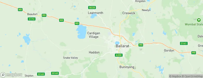 Cardigan, Australia Map