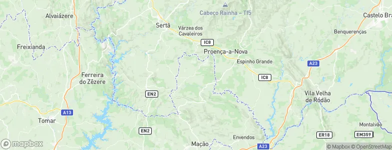Cardigos, Portugal Map