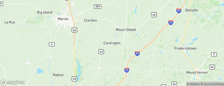 Cardington, United States Map