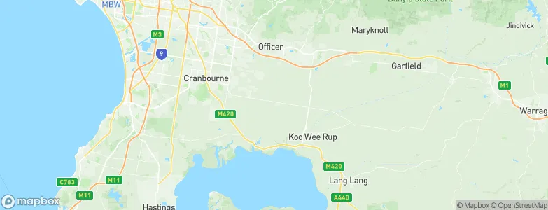 Cardinia, Australia Map