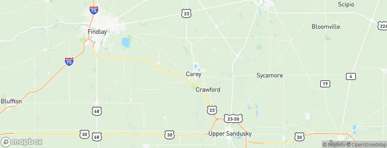 Carey, United States Map