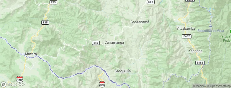 Cariamanga, Ecuador Map