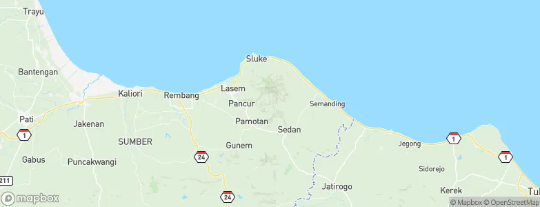 Carian, Indonesia Map