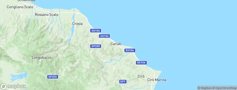 Cariati, Italy Map