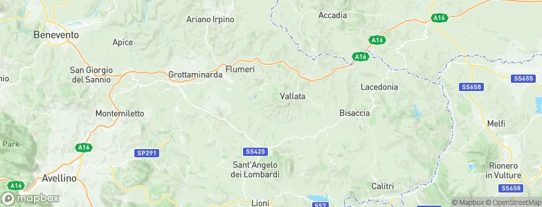 Carife, Italy Map