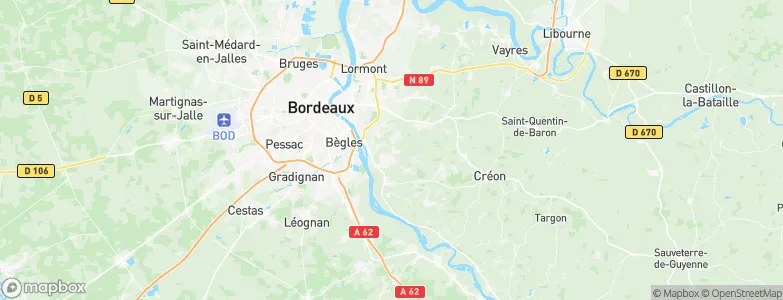 Carignan-de-Bordeaux, France Map