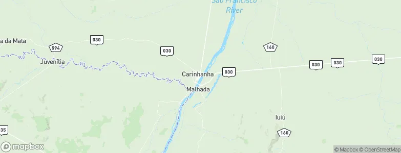 Carinhanha, Brazil Map