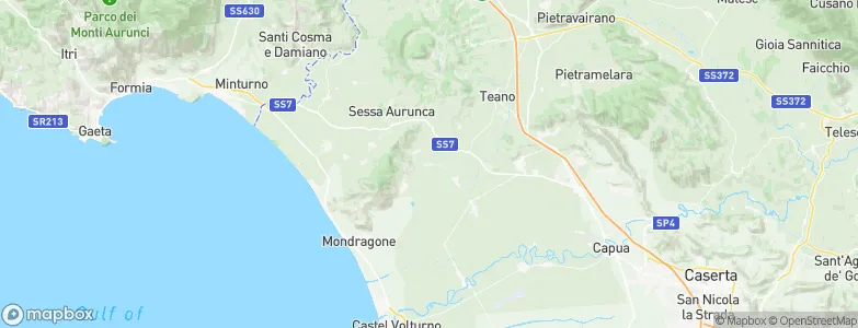 Carinola, Italy Map