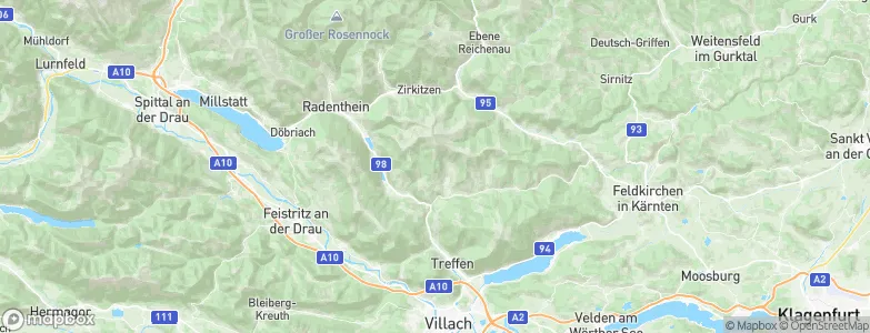 Carinthia, Austria Map