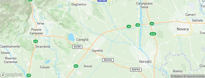 Carisio, Italy Map
