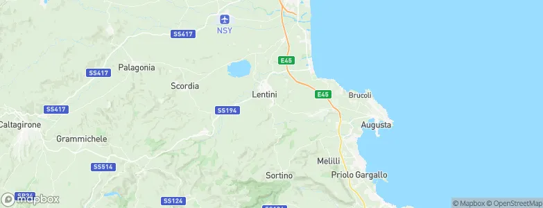 Carlentini, Italy Map