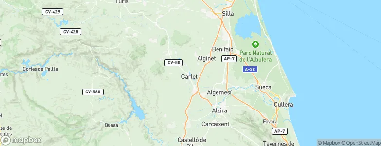 Carlet, Spain Map