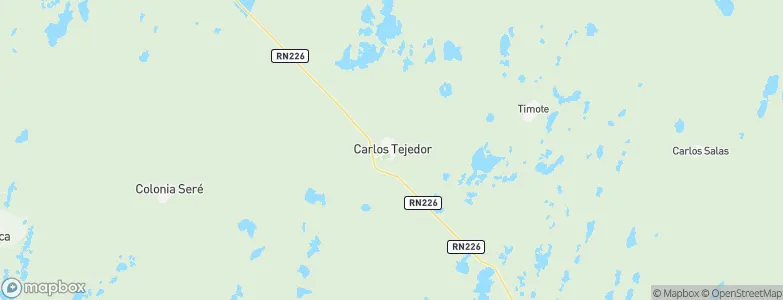 Carlos Tejedor, Argentina Map