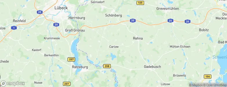 Carlow, Germany Map