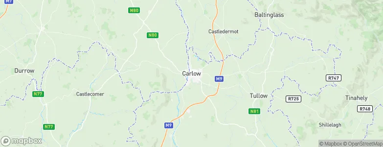 Carlow, Ireland Map