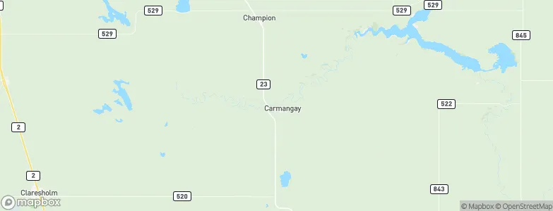Carmangay, Canada Map
