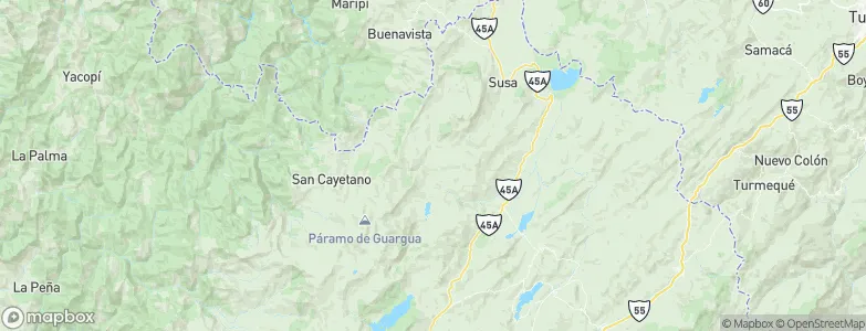 Carmen de Carupa, Colombia Map