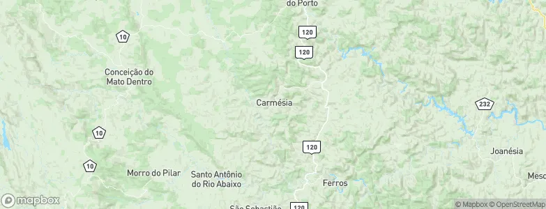 Carmésia, Brazil Map