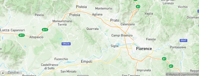 Carmignano, Italy Map