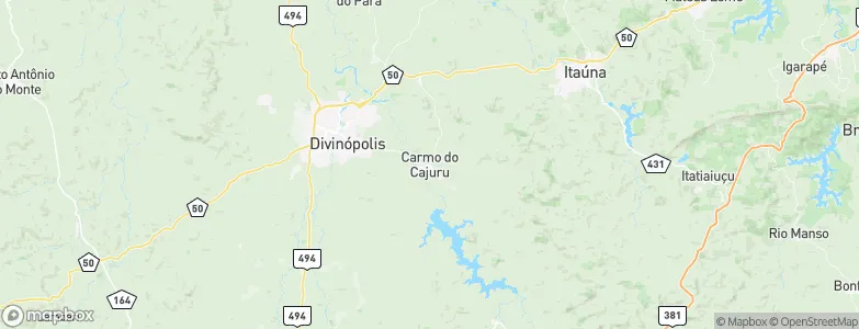 Carmo do Cajuru, Brazil Map