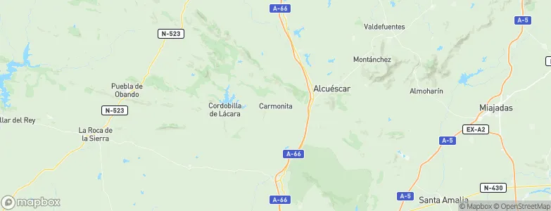 Carmonita, Spain Map