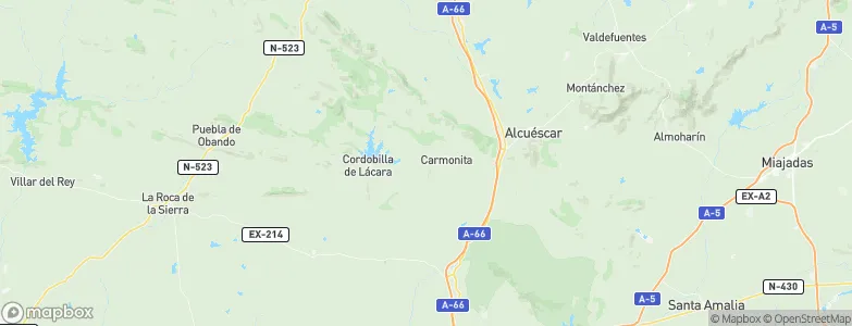Carmonita, Spain Map