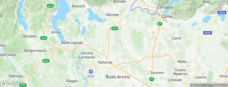 Carnago, Italy Map