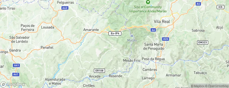 Carneiro, Portugal Map