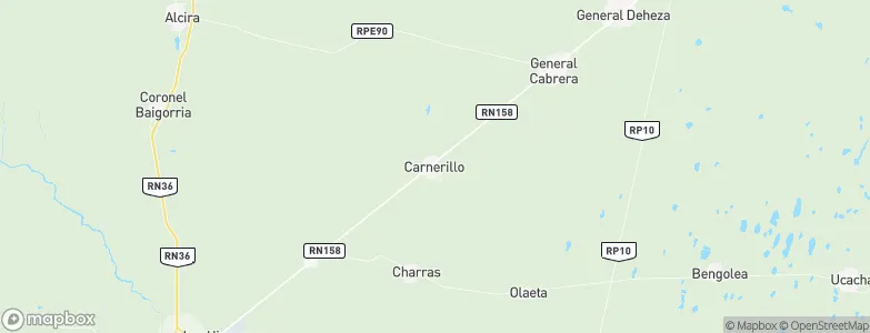 Carnerillo, Argentina Map