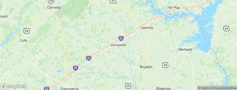 Carnesville, United States Map