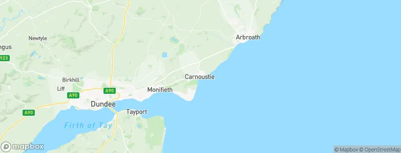 Carnoustie, United Kingdom Map