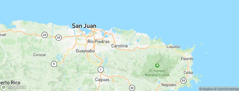 Carolina, Puerto Rico Map