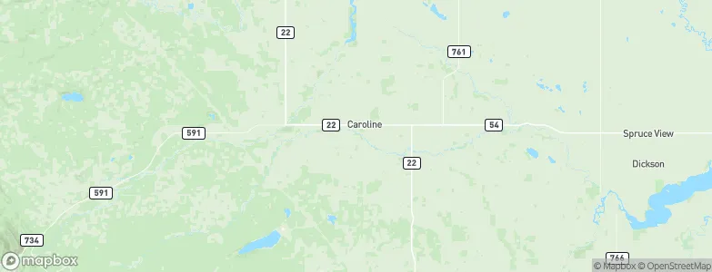 Caroline, Canada Map