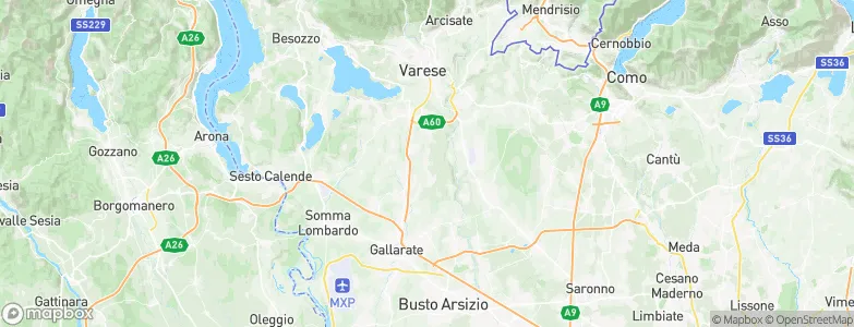 Caronno Varesino, Italy Map
