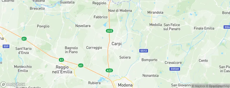 Carpi, Italy Map