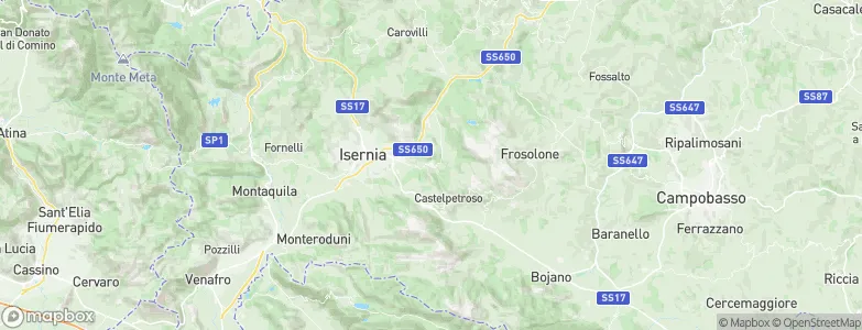 Carpinone, Italy Map