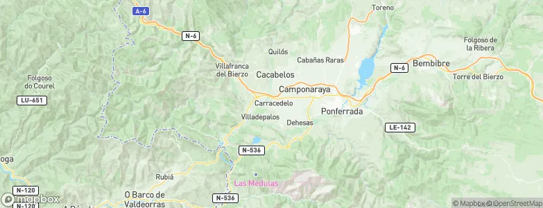Carracedelo, Spain Map