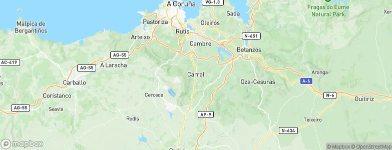 Carral, Spain Map